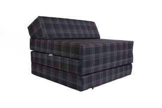 Klappmatratze Gästematratze mit Kopfteil VW-GTI-Karomuster Größe 200x70x10cm - 10