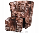  Club-Sessel + Hocker "PARIS"  MODERN DESIGN