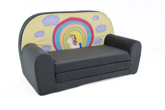 Kindersofa MINI Kindercouch W386_54 Pony Regenbogen - 2