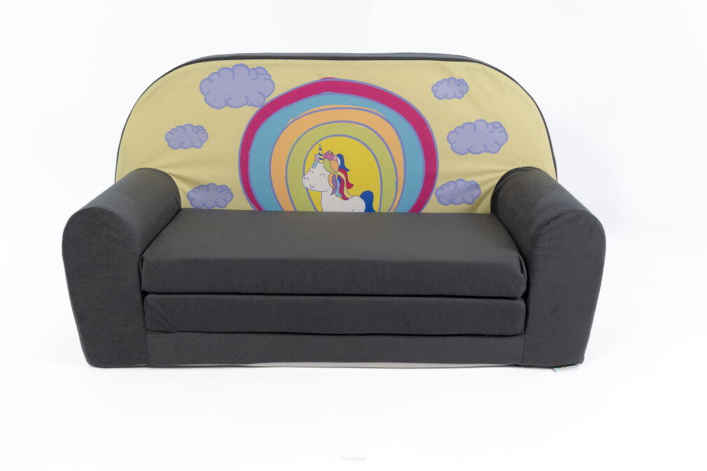 Kindersofa MINI Kindercouch W386_54 Pony Regenbogen