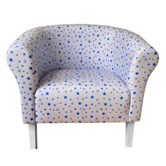 Kindersessel Loungesessel  "MONACO" 01. Sterne Blau