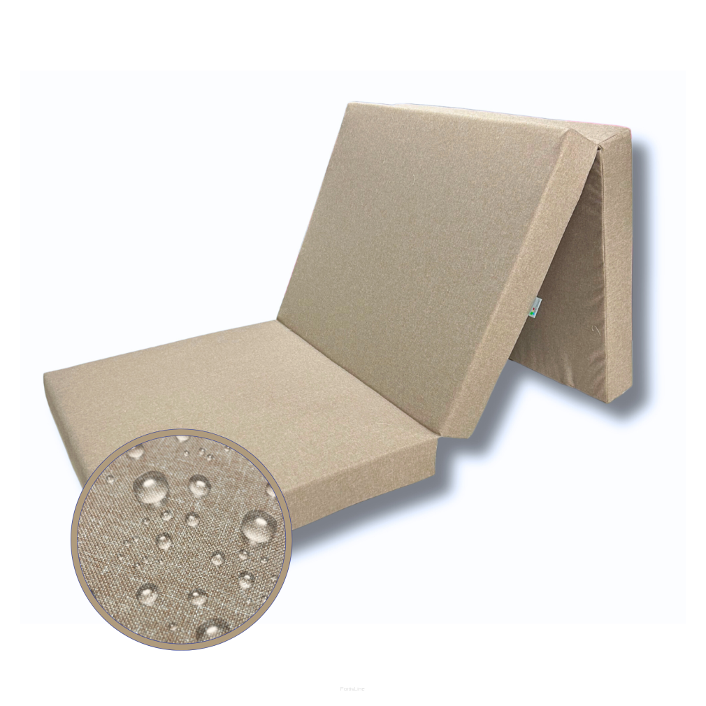 Klappmatratze mit wasserfestem Outdoor-Bezug -Größe XM - 195x60x9cm