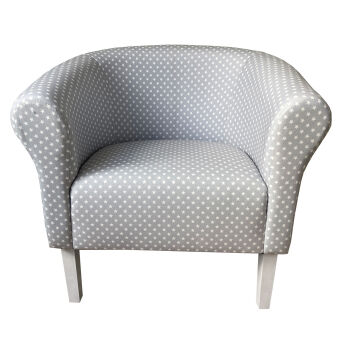 Kindersessel Loungesessel  "MONACO" 07. Sterne Grau