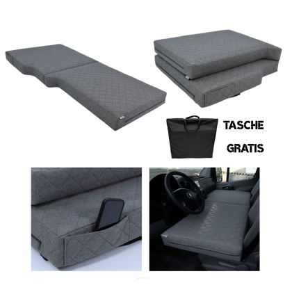 Faltbare Fahrerhaus-Matratze VISCO – passend für Crafter, Sprinter, Ducato, Master & weitere Transporter