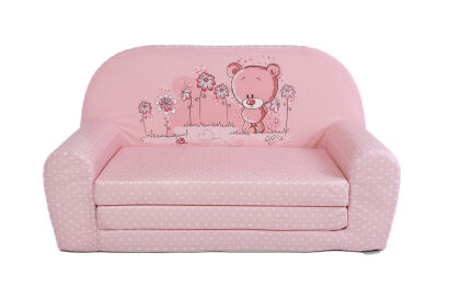 Kindersofa MINI Kindercouch W386_77 Bärchen Punkte