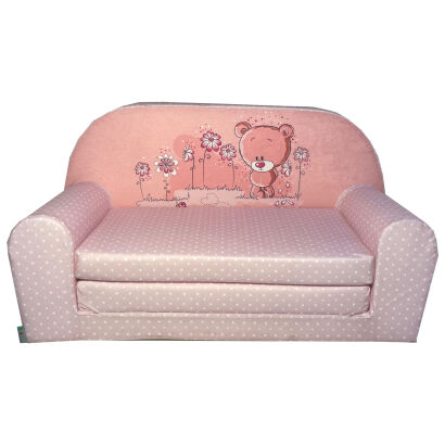 Kindersofa MINI Kindercouch W386_77 Bärchen Punkte