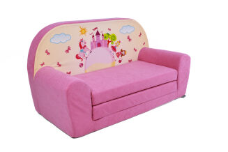 Kindersofa MINI Kindercouch W386_09 Pink Castle - 2