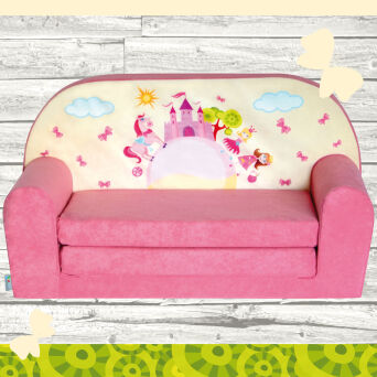 Kindersofa MINI Kindercouch W386_09 Pink Castle