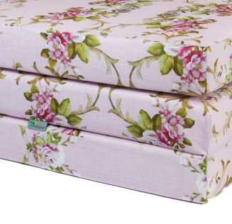Klappmatratze Gästematratze XL mit Blumenmuster Rosa 120x195x8cm - 10
