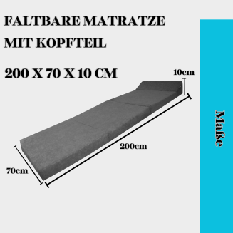 Klappmatratze Gästematratze Größe 200x70x10cm CAMO Blau - 3