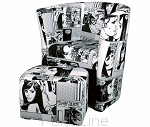  Club-Sessel + Hocker "COMICS"  MODERN DESIGN