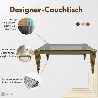 Designer-Couchtisch rechteckig – moderner Luxus mit architektonischem Charakter - 5