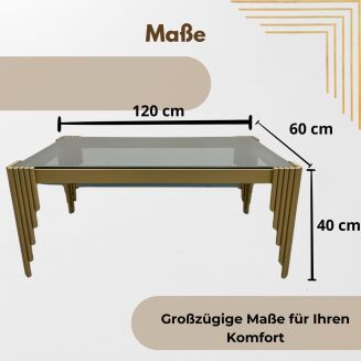 Designer-Couchtisch rechteckig – moderner Luxus mit architektonischem Charakter - 3