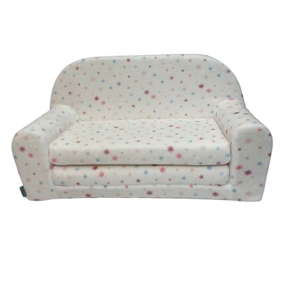 Kindersofa MINI Kindercouch W455_01 Sterne Plüsch