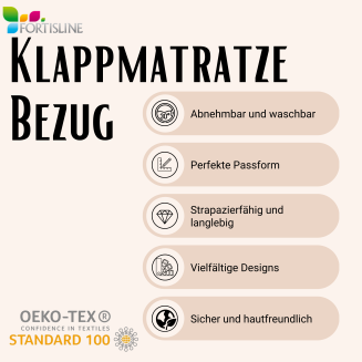 Ersatzbezug für Matratzen mit Kopfteil mit den Maßen 200x70x10 cm - 2