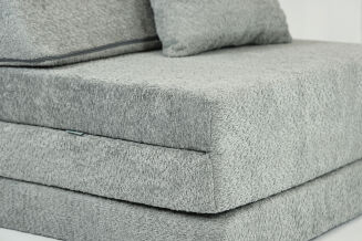 Klappmatratze mit Kopfteil aus Teddy-Stoff (Bouclé) – Komfort und Stil für jeden Anlass - 8