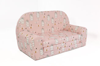 Kindersofa MINI Kindercouch W386_51 Einhorn PINK - 2