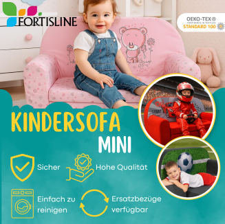 Kindersofa MINI Kindercouch W386_50 Sterne - 4