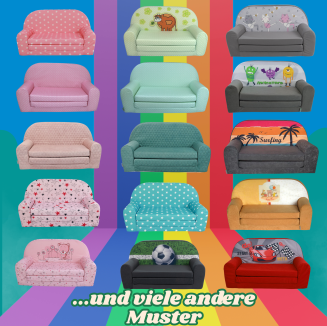 Kindersofa MINI Kindercouch W386_50 Sterne - 7