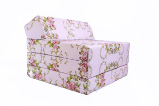 Klappmatratze Gästematratze Größe 200x70x10cm Blumen Rosa - 7