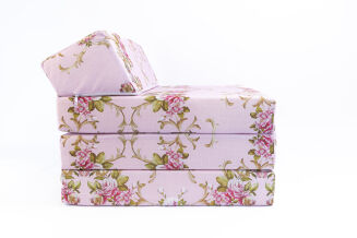 Klappmatratze Gästematratze Größe 200x70x10cm Blumen Rosa - 8