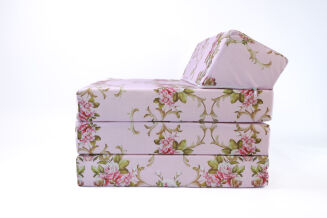 Klappmatratze Gästematratze Größe 200x70x10cm Blumen Rosa - 9