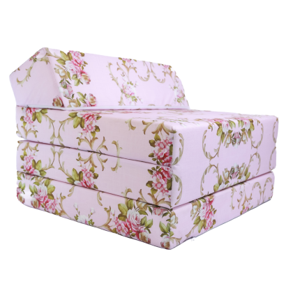 Klappmatratze Gästematratze Größe 200x70x10cm Blumen Rosa