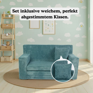 Kindersofa Rosalia aus Kuschel-Cord – Stilvoll, sicher und perfekt für Spiel und Entspannung - 47