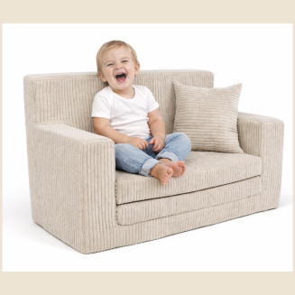 Kindersofa Rosalia aus Kuschel-Cord – Stilvoll, sicher und perfekt für Spiel und Entspannung - 9