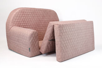 Kindersofa MINI Kindercouch W386_57 PIK Puderrosa - 3