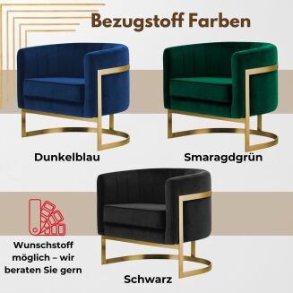 Glam Elegance – Design-Sessel mit Edelstahlrahmen - 8