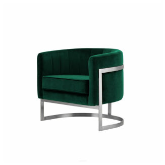 Glam Elegance – Design-Sessel mit Edelstahlrahmen - 12