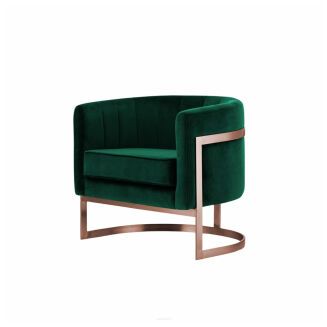 Glam Elegance – Design-Sessel mit Edelstahlrahmen - 14