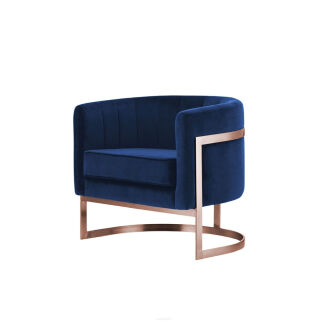 Glam Elegance – Design-Sessel mit Edelstahlrahmen - 20
