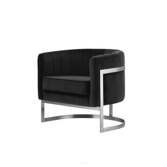 Glam Elegance – Design-Sessel mit Edelstahlrahmen - 15