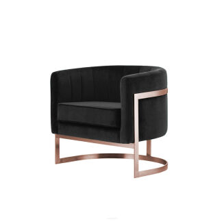 Glam Elegance – Design-Sessel mit Edelstahlrahmen - 17