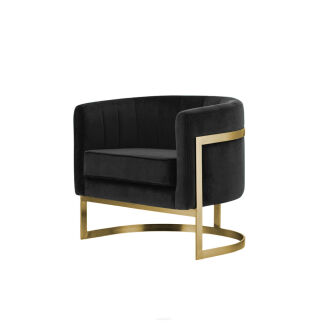 Glam Elegance – Design-Sessel mit Edelstahlrahmen - 2