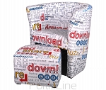  Club-Sessel + Hocker "NETWORK"  MODERN DESIGN