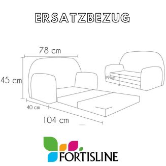 Ersatzbezüge für die Mini-Sofas W386 - 2