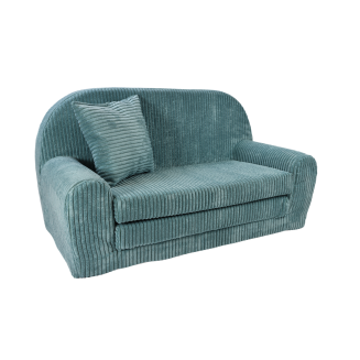 Mini-Sofa Rosalia - Ausklappbares Kindersofa aus Cord - 24