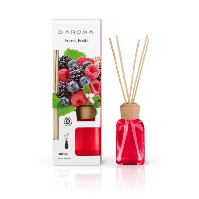 Duftdiffuser D-aroma Reed Diffuser 100ml Waldfrüchte – Sommerfrische in deinem Zuhause