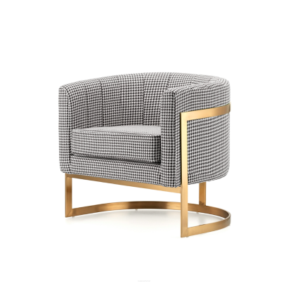 Glam Elegance Sessel – Pepita trifft Modern Glamour