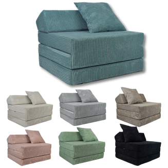 Ersatzbezug für Matratzen mit Kopfteil aus Cord mit den Maßen 200x70x10 cm - 2