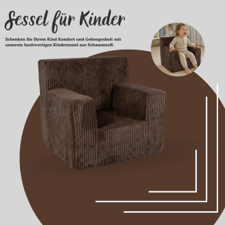 Kindersessel Rosalia aus Kuschel-Cord – Stilvoll, sicher und perfekt für Spiel und Entspannung - 41