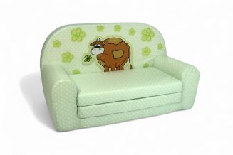Kindersofa MINI Kindercouch W386_42 Grüne Kuh - 2