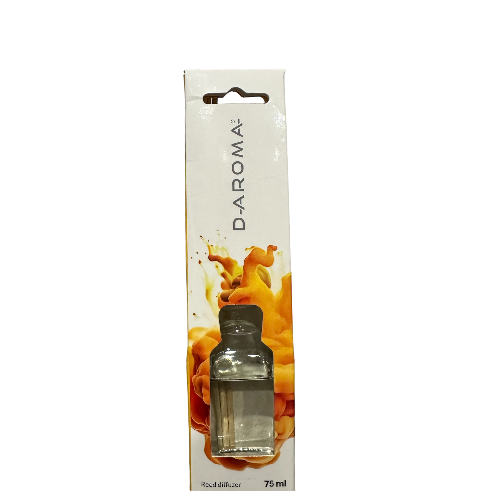 Duftdiffuser D-aroma Reed Diffuser 75ml Orange Zimt – Duft der heimischen Gemütlichkeit
