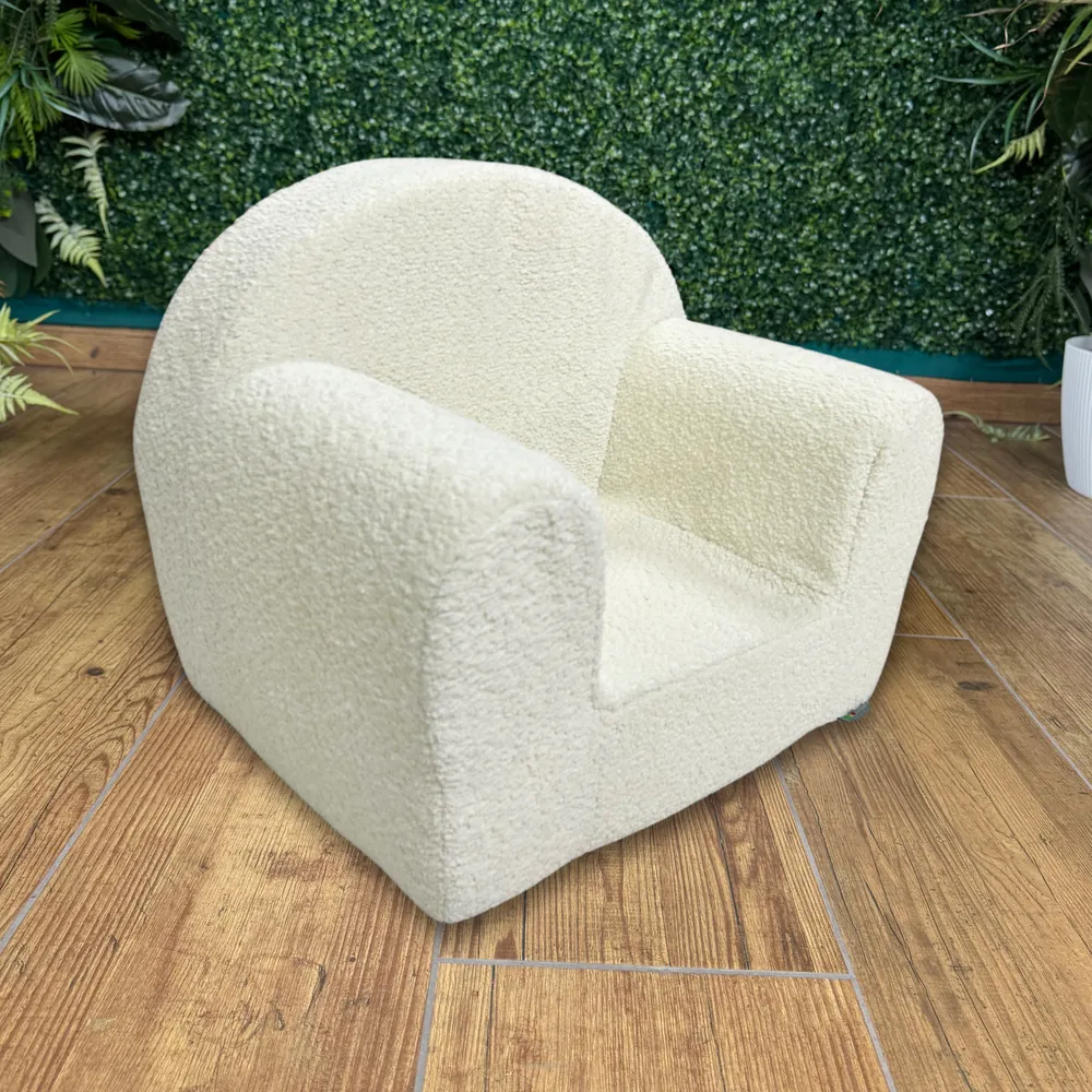 Kindersessel David-Mini aus Teddy-Stoff – Komfort und Stil für die Kleinsten