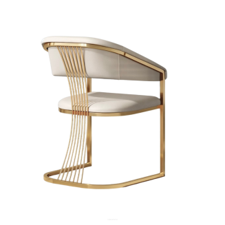 Glam Elegance Design-Stuhl – Esszimmerstuhl mit Metallgestell & Polsterung nach Maß - 3