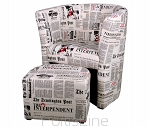  Club-Sessel + Hocker NEWSPAPER  MODERN DESIGN
