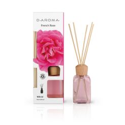Duftdiffuser D-aroma Reed Diffuser 100ml Französische Rose – Eleganz und Ruhe in Deinem Zuhause
